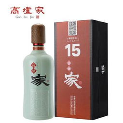 高爐家酒43度和諧15年濃香型高度酒白酒500ml 1國產名酒高粱酒